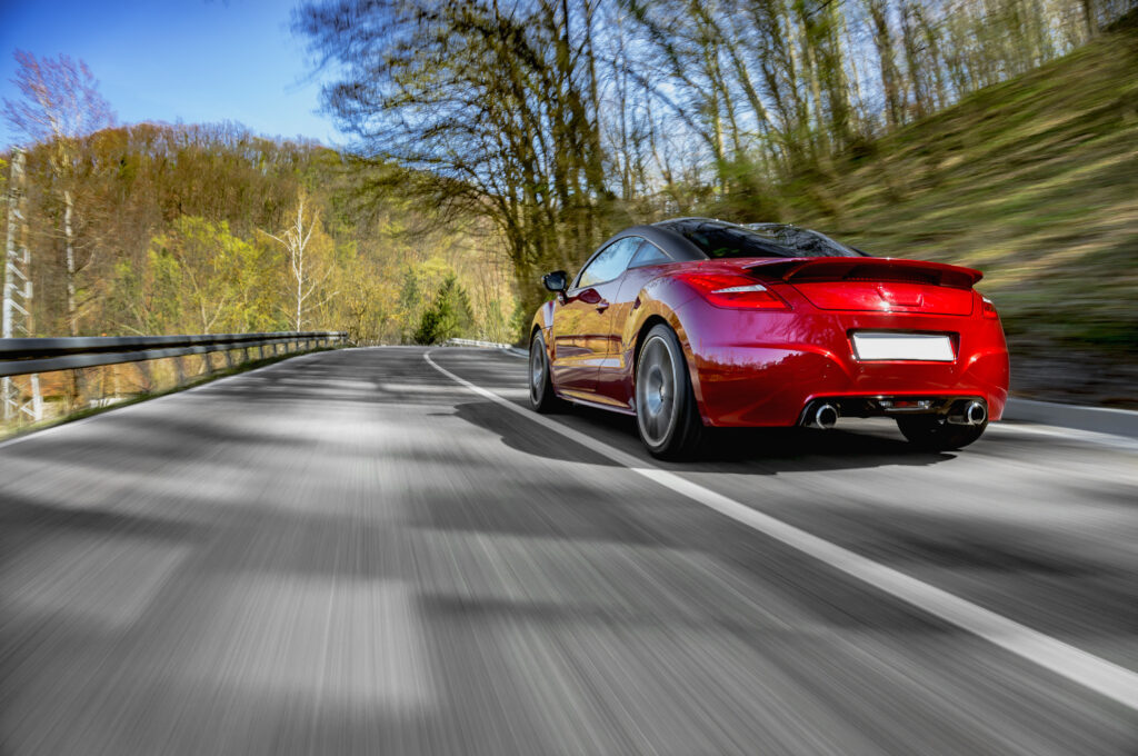 Roadside and Towing Red Car